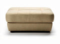 Fabric upholstered storage ottoman 80 x 60 x 40cm in beige color