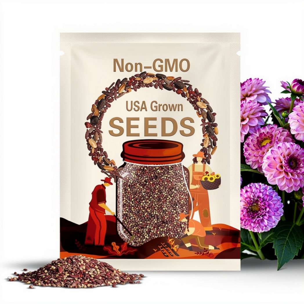 20+ Seeds| Genova Dahlia Seeds - Perennial - Flowering - Hybrid - Open-Pollinating - Fast Growing - Clumping - Plant in Spring #D054