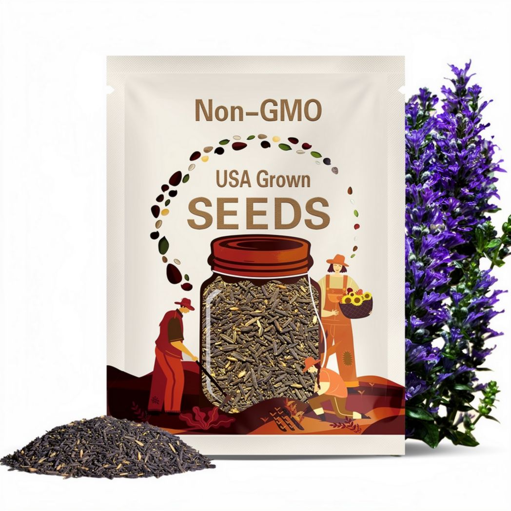 Cluster Bellflower Flower Seeds - Heirloom Seeds, Dwarf Bellflower, Continuous Blooms, Bee Friendly, Campanula Glomerata, Non-GMO